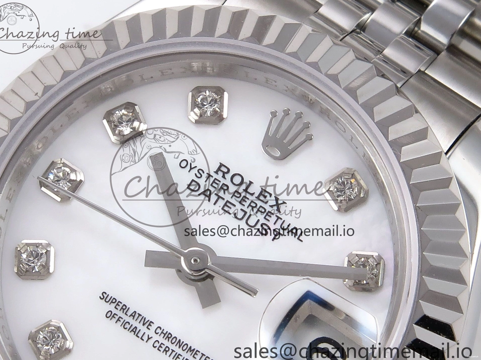 904L SS Steel A2671 279174 Edition Diamonds GMF Bracelet Best DateJust White on 1:1 Dial 28MM Jubilee 0118